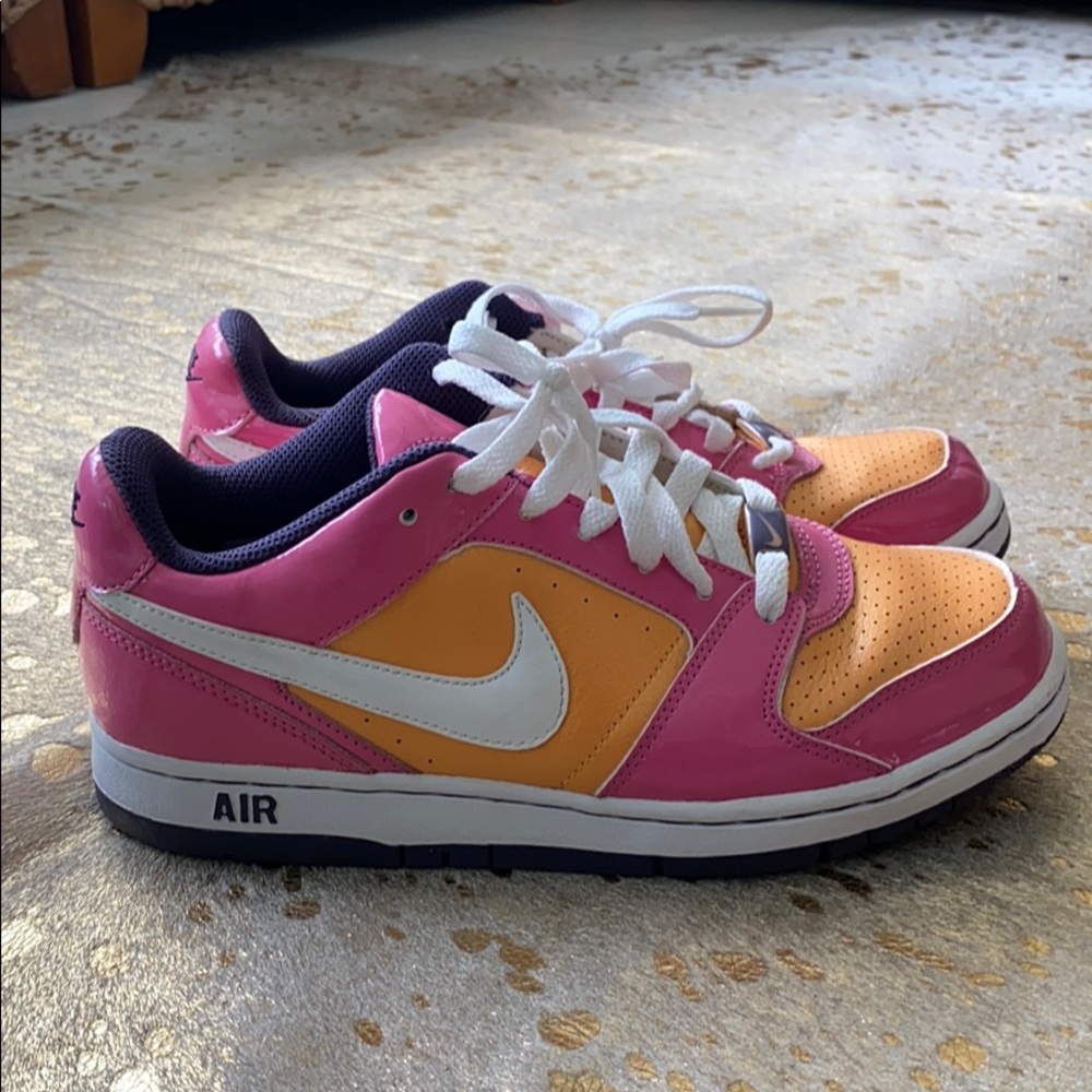 Nike pink and orange sneakers